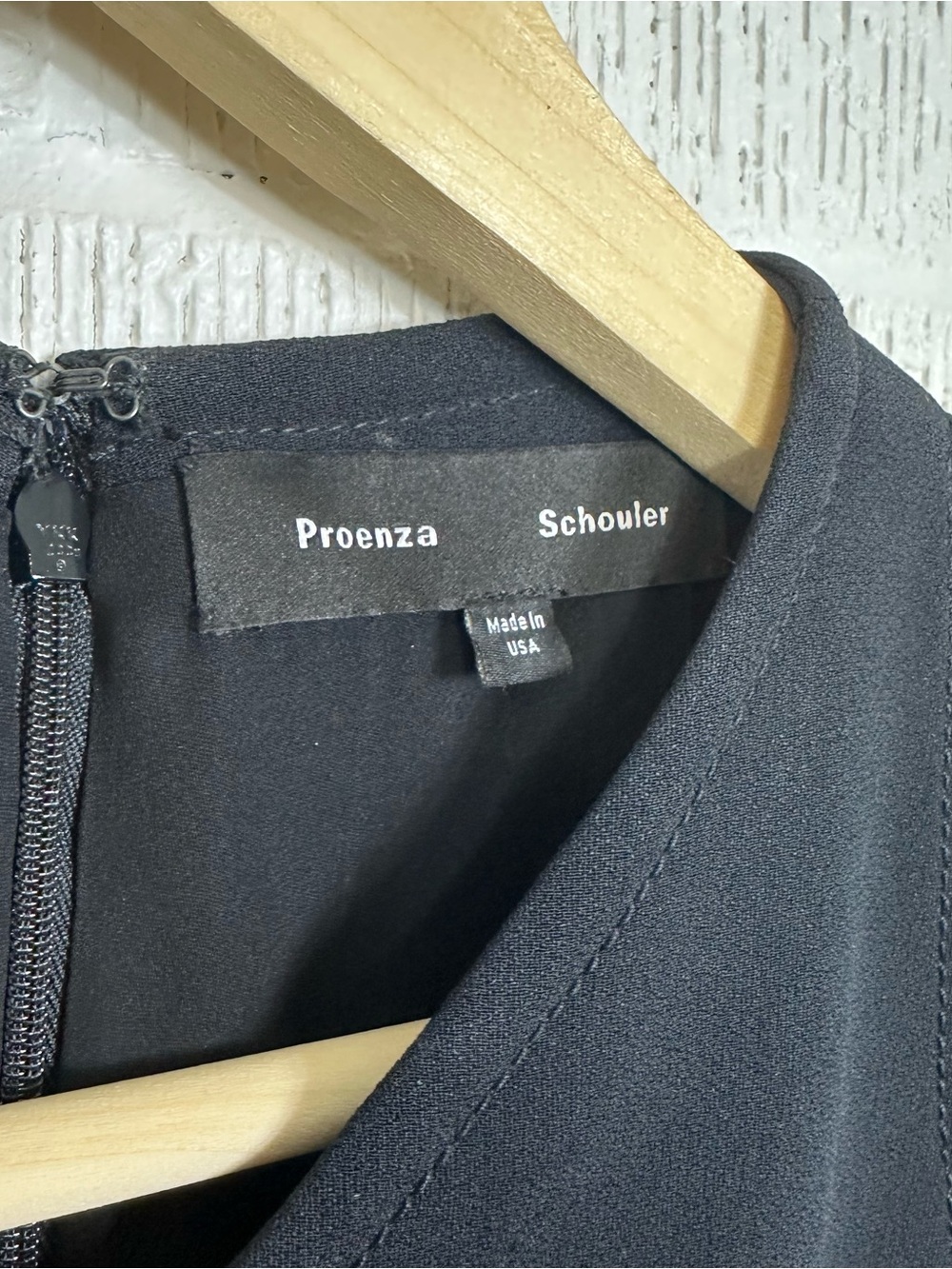 Proenza Schouler Womens Sleeveless Belted Dress Black Apron Size 8 - Picture 8 of 12